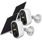 Cámara de Seguridad Inalámbrica Solar Arenti para Exteriores, Cámara de Seguridad para Hogar y Jardín, Cámara CCTV, Alimentación por Batería Solar Sin Cables, Cámara de Vigilancia con Batería, Nube/SD, Detección de Movimiento con IA, Foco, IP65, Visión No