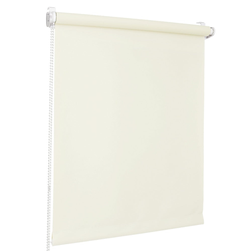 Persiana Enrollable para Ventana • CREMA • 32 tamaños • BOJANEK MINI PERSIANA ENROLLABLE • soportes ajustables • instalación sin taladro • persiana con mecanismo de cadena • cubierta protectora solar • ideal para salas, dormitorios, cocinas, oficinas • pe