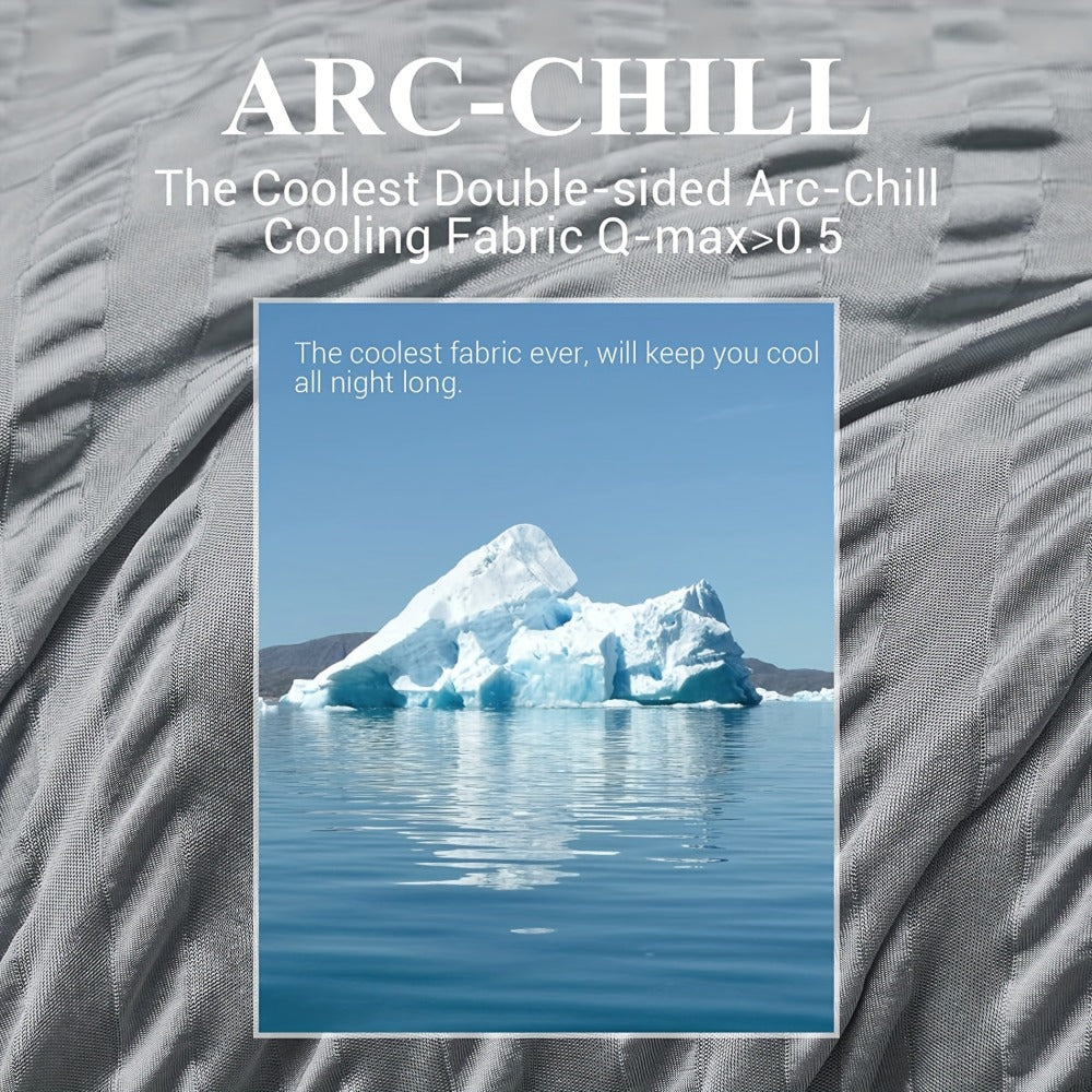 1 manta de enfriamiento, absorbe el calor para mantener el cuerpo fresco para sudores nocturnos, fibra de enfriamiento japonés Arc-Chill 3.0 de doble cara Q-Max> 0,5, mantas de verano ligeras para dormir, regalo para personas que duermen calientes
