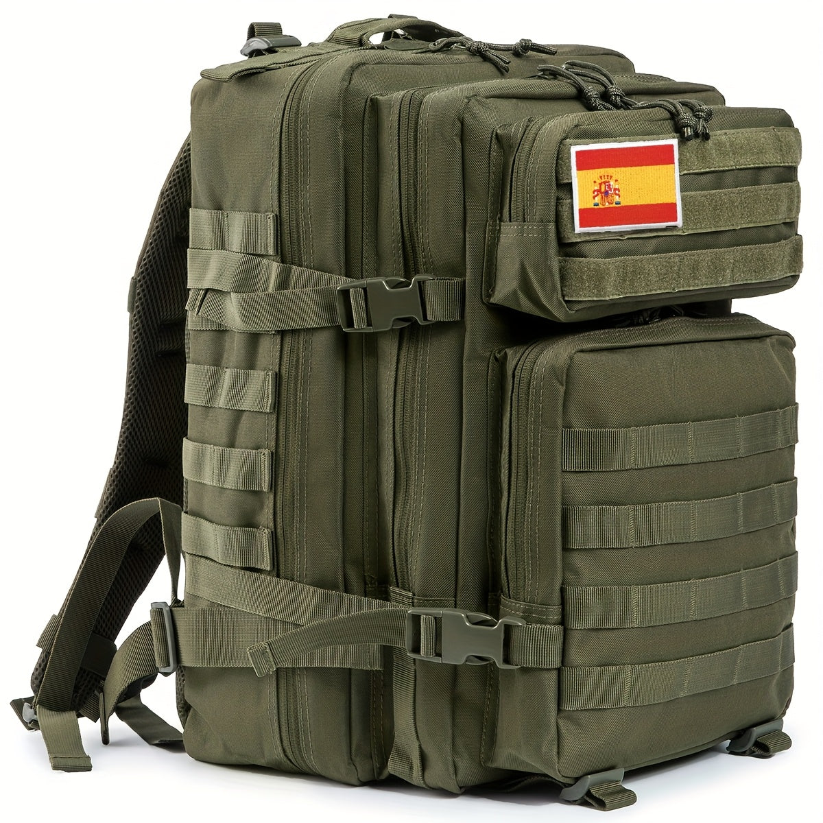 45L Mochila Táctica para Senderismo al Aire Libre para Mujeres/Hombres, Mochila Deportiva de Ciclismo y Fitness con Sistema MOLLE, Bolsa de Viaje para Escalada y Trekking, Estilo Poliéster 3 Días, Mochila Táctica para Deporte y Emergencias