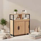 Carrito estrecho de almacenamiento con ruedas para espacios pequeños cocina y baño | 20 cm y con Ruedas