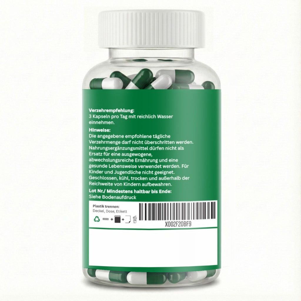 Cápsulas de Moringa de Alta Dosis – 1500 mg Dosis Diaria – 180 Cápsulas Veganas de Moringa – Hechas de Polvo de Moringa – Suplemento de Moringa Probado en Laboratorio – Sin Aditivos