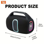 Altavoz Bluetooth para música en casa y al aire libre | 24W y 3600mAh