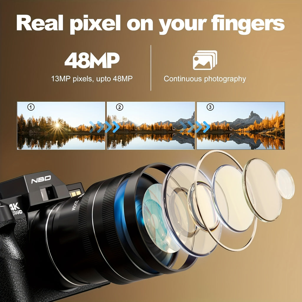 Cámara digital 4K | Fotografía vlogging viajes y creación de contenido