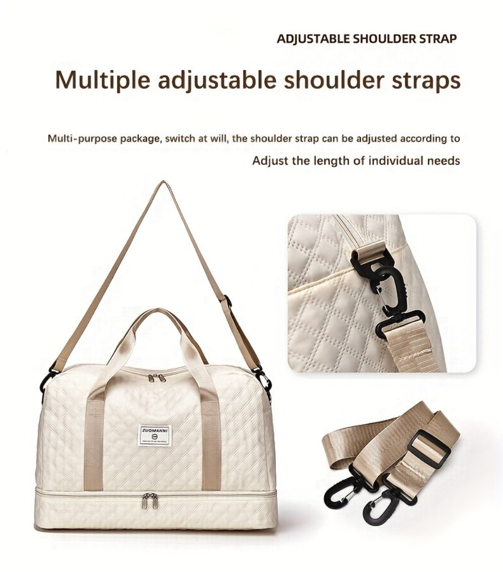 Bolso de Fitness Moda Exterior Corto Bolso de Viaje para Mujer Bolso de Equipaje Plegable de Ocio y Moda de Gran Capacidad para Viajes de Negocios Portátil