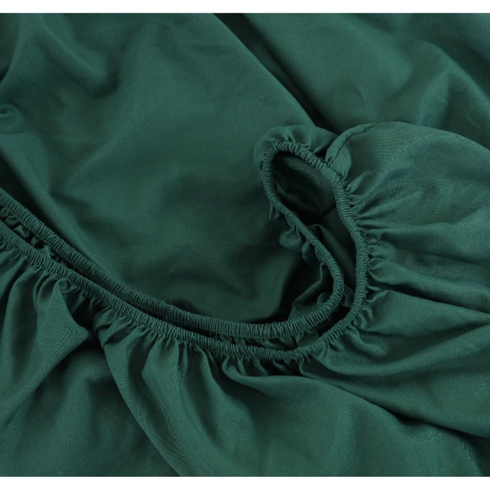 Juego de cama 4 piezas con funda elástica, (Funda de Edredón + Funda Protectora de Colchón + 1/2 Fundas de Almohada), Juego de Funda de Edredón 3-4 Piezas Estilo Nórdico de Color Sólido/Estampado, Ajustable para Camas de 90/105/135/150/180 cm, Regalo Navi