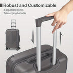 Maletas de Viaje 2 Piezas con Ruedas Giratorias, Ligero y Aprobado para Aerolíneas, Carcasa Dura ABS, Tamaño 12"+20", Set de Equipaje de Mano