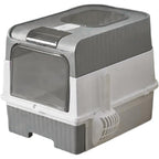 Caja de Arena para Gatos Espaciosa con Tapa Arenero - A Prueba de Fugas, Diseño Plegable, Soporta hasta 14.97 KG, Incluye Pala, Sin Rastro para Limpieza Fácil, Construcción Duradera de ABS/PE/Silicona, Forma Rectangular, Caixa de Arena para Gatos Extra Gr