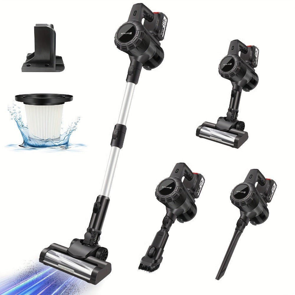 Aspiradora de Mano Inalámbrica 45KPa con Base Autónoma, Limpieza Multisuperficie 6 en 1, Autonomía de 20/60 Min, Ligera 2.72KG,  180° y LED//Aspirador de Pelo, Batería Extraíble - Para Hogar, Pelo de Mascotas, Suelos Duros