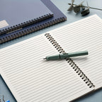 Cuaderno | 12 cuadernos de espiral A5 - Cubierta suave duradera, encuadernación de doble alambre | Diseño minimalista con temática espacial