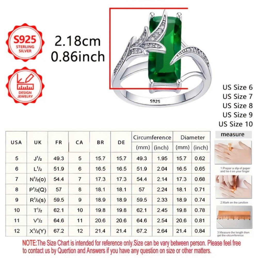 Anillo de moda exquisito para mujer PM:D20 de plata de ley 925, elegante y con estilo, con incrustaciones, un anillo de joyería de alto valor para mujer, adecuado para vacaciones, viajes y uso diario, un regalo conmemorativo perfecto para amigos