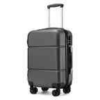 1 pieza de maleta de cabina de 20 pulgadas (55 cm) de ABS prémium con candado de combinación seguro para viajes sin esfuerzo, regreso a clases, regalo de vacaciones