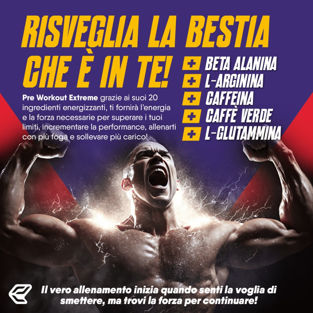 Italian Elite® Suplemento de Energía, Fuerza y Concentración para Entrenamiento – 120 Tabletas con Beta Alanina, Argina, Cafeína, Glutamina, Carnitina y Vitaminas
