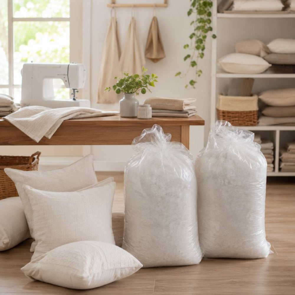 Relleno para almohadas | Relleno para cojines de respaldo | Relleno de microfibra de 1000 g o 500 g | Suave y cómodo | Apto para cojines, almohadas y manualidades