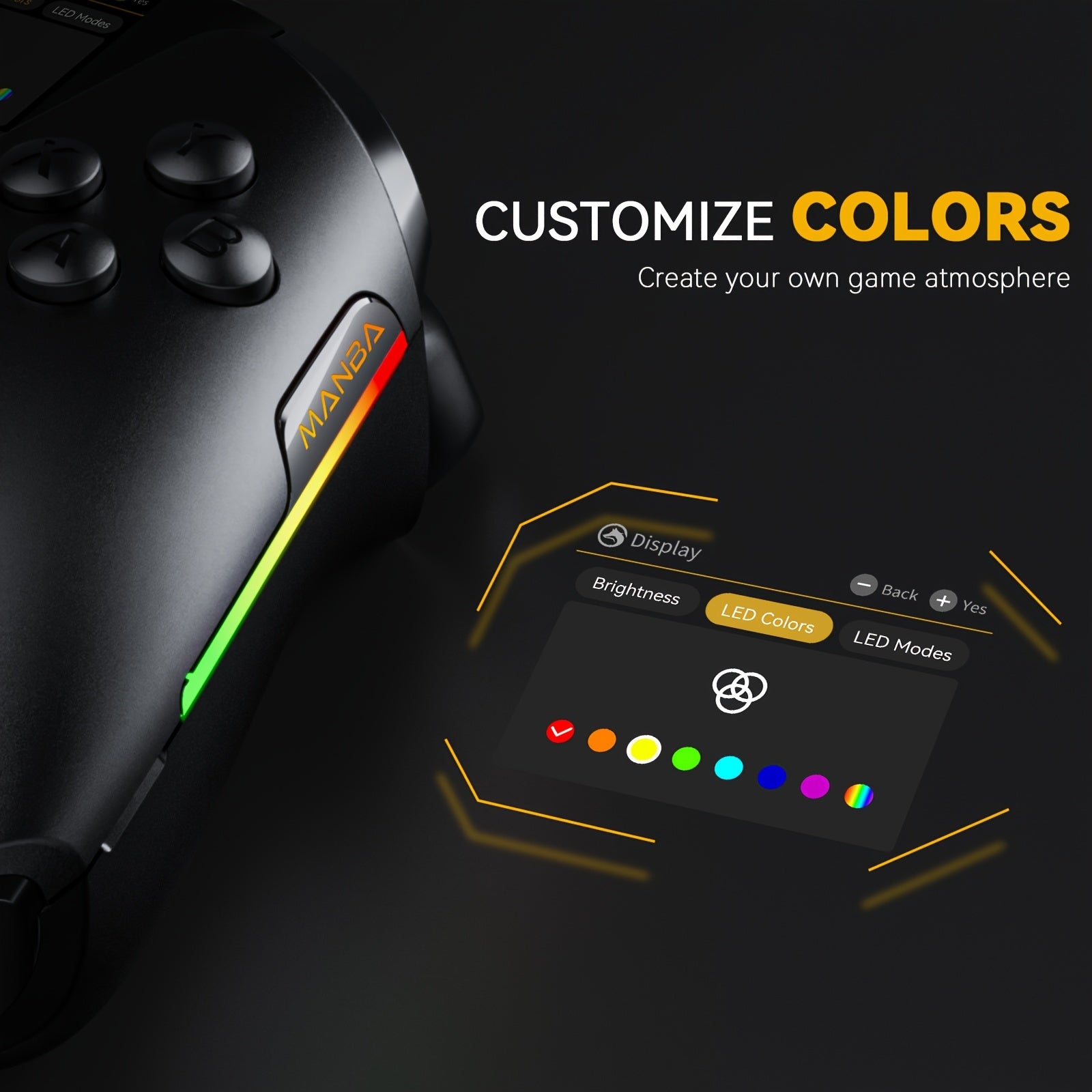 Mando inalámbrico con base de carga para PC, Switch y dispositivos móviles
