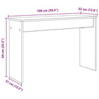 vidaXL Soporte para teclado 100 x 32 x 64 cm Madera de ingeniería, Soporte de teclado rectangular moderno, mueble musical duradero para colocar instrumentos en casa y ayuda para la práctica