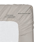 Juego de Sábanas Ligero Suave Fresca 4 Piezas para Cama de 90/105/135/150 cm – 100%Microfibra – Incluye Sábana Bajera Ajustable con borde elástico de 25 cm de profundidad, Sábana Encimera y 2 Fundas de Almohada – Suave, Transpirable y Confortable