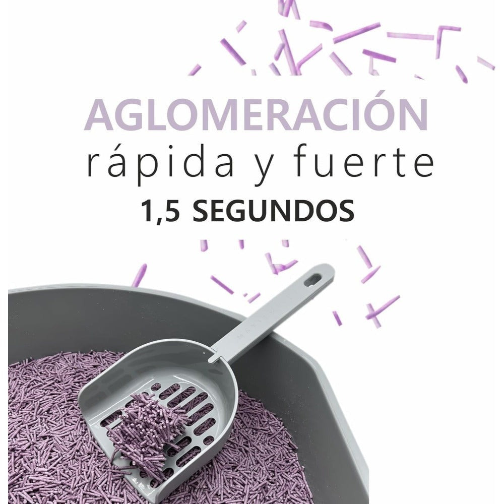 La arena para gatos se aglomera en segundos Arena para gatos vegetal Arena para gatos desodorizada, sin polvo y sin mezcla Suministros para mascotas fáciles de almacenar - 1 bolsa Varios sabores