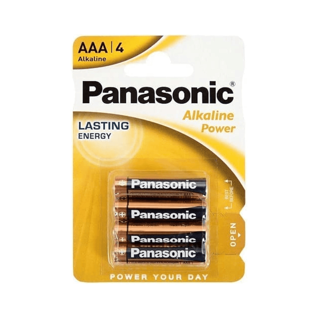 Baterías Alcalinas AA/AAA (LR6/LR03) 1.5V - 24/48piezas Baterías Panasonic Baterías de Juguetes Baterías de Control Remoto - Energía Duradera y Confiable | Para Controles Remotos, Ratones, Linternas, Relojes Despertadores | Marca Panasonic