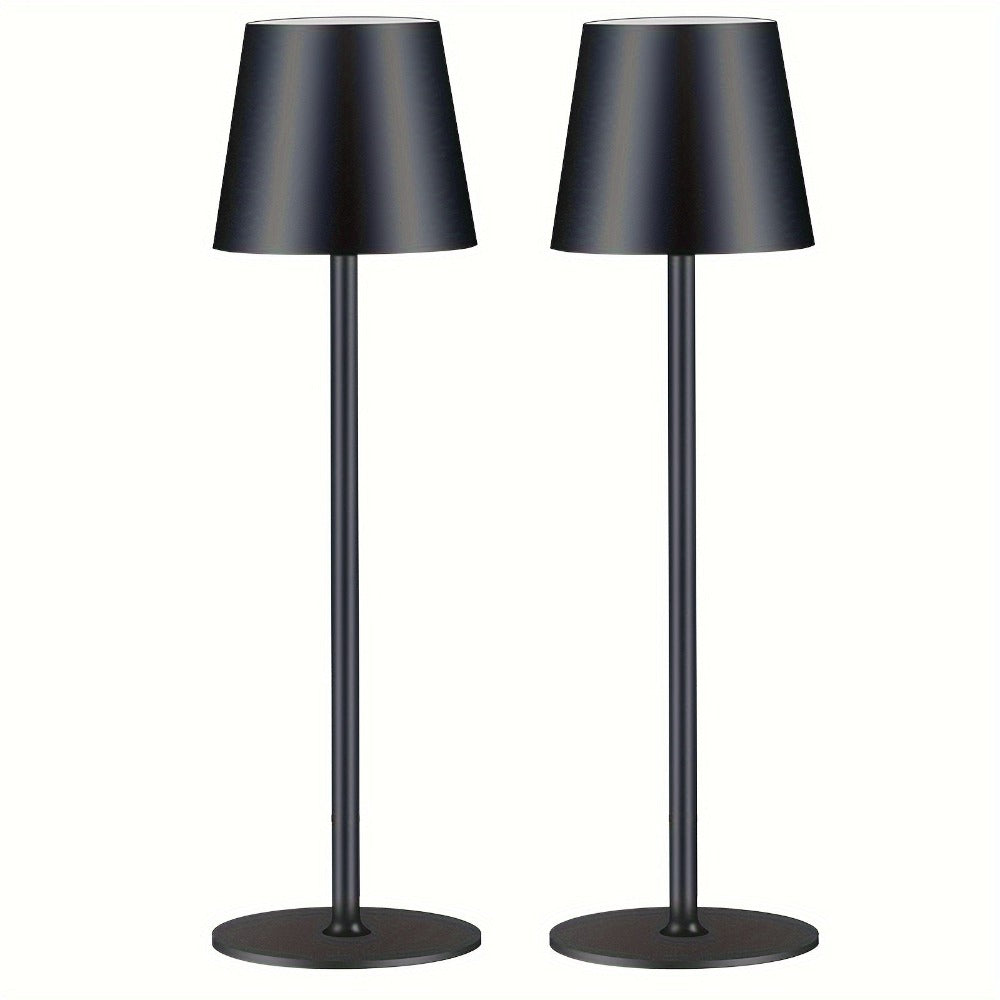 Paquete de 2/4 Lámpara de Mesa Inalámbrica LED, Lámpara de Escritorio Recargable de 4000Mah con Luz Nocturna Táctil IPX7 Diseño Minimalista Inalámbrico Para/Restaurante/Dormitorio/Exterior