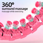 Cinta de fitness inteligente ajustable con bola hueca desmontable, cintas pesadas para pérdida de peso, talla grande 46 pulgadas/117 cm, incluye 24 enlaces desmontables y entrenador de cintura para mujeres. Nudo desmontable para ejercicios en casa, dispon