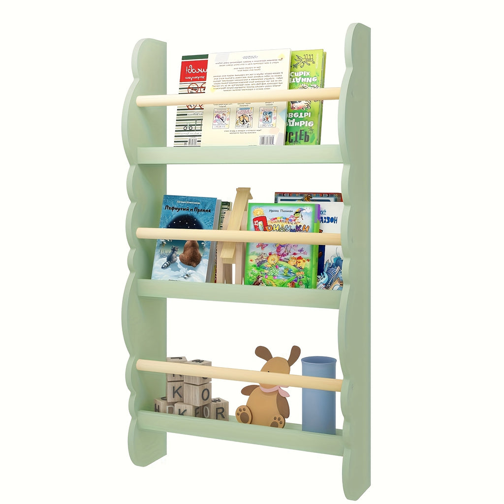 Librerías y estanterías | 1pc Estante Organizador de Libros con Estanterías para Almacenar Libros, Pino E1 MDF, Sala de Juegos o Sala de