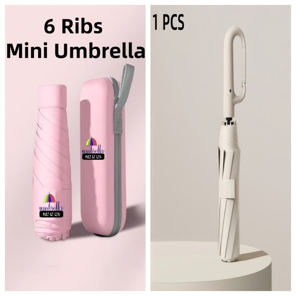 1 y 2 Especificaciones Opcionales, Paraguas Plegable con Hebilla Totalmente Automática, y Protección Solar, Adecuado Tanto para Hombres Como para Mujeres, Paraguas de Viaje, Con un Diámetro de 106cm/41.2 pulgadas Cuando Está Abierto, Robusto y Duradero, P