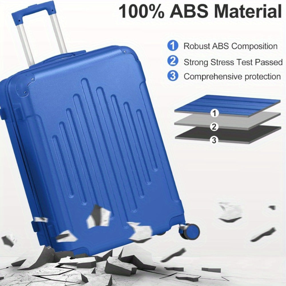 Maleta Bonnlo de 24 Pulgadas Ligera con Carcasa Dura ABS - Equipaje de Mano Aprobado para Aeropuertos con Candado TSA, Esquinas Reforzadas, Mango Telescópico y 4 Ruedas Giratorias, Ideal para Viajes de Negocios y Vacaciones - Compatible con Aeropuertos de
