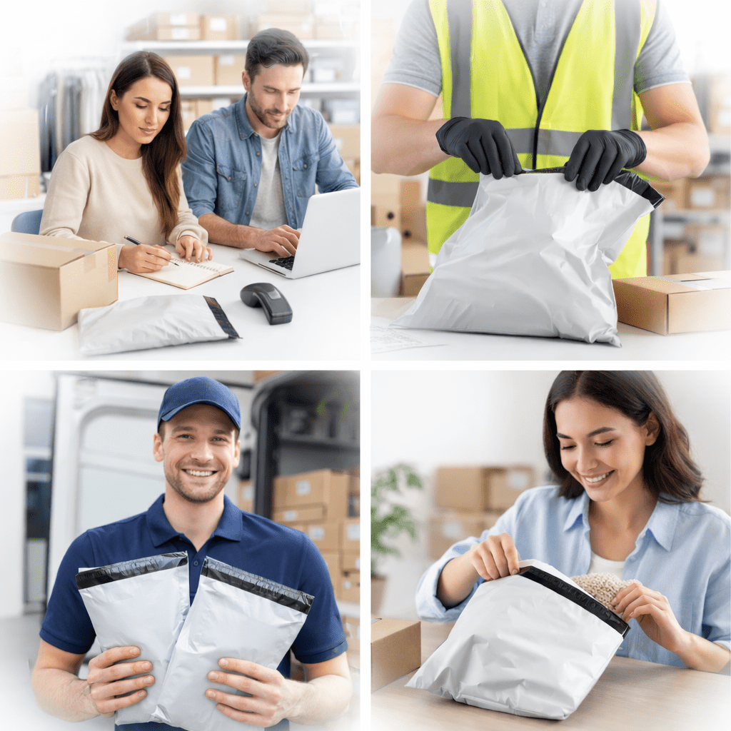 AOREX- 100 Bolsas para Envios Paquetes,Sobres para Envios Embalaje,Autoadhesivas e Impermeables para el Envío de Ropa,regalos,Paquetería y Embalar. Resistentes y Opacas