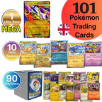 Mega Pack Pokémon: 101 Cartas Coleccionables Pokémon - 1 Mega EX 100% Garantizado Incluido - VERSIÓN EN INGLÉS - Mega Pack Raro / Gran Valor