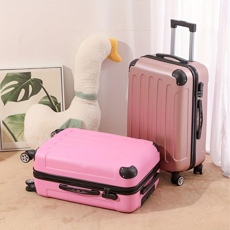 Equipaje de 24 pulgadas de nuevo estilo para hombre y mujer, maleta de mano de 20 pulgadas con esquinas reforzadas, candado con contraseña y mango telescópico engrosado, neceser a juego, esencial para viajar
