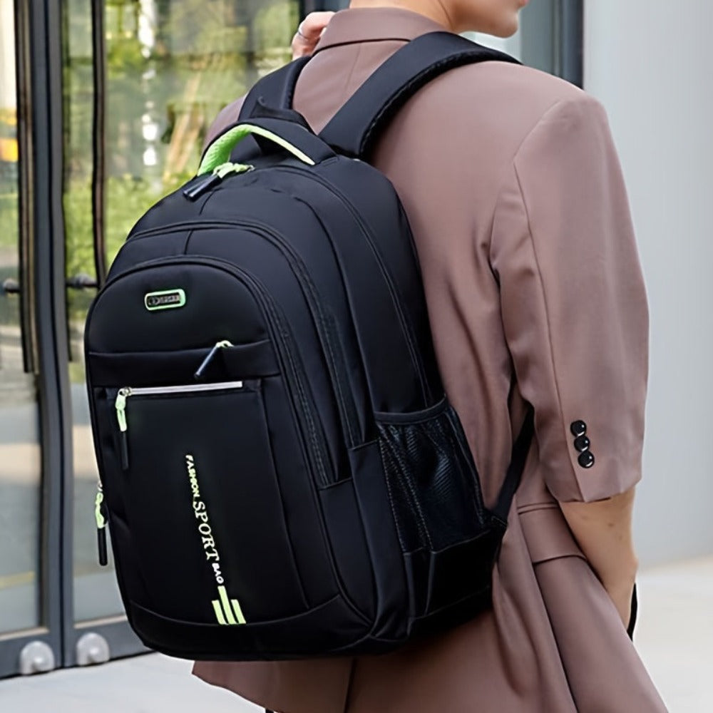 Mochila de Viaje de Gran Capacidad para Hombres - Nylon Duradero, Correas Ajustables, Bolso de Negocios y Escuela con Múltiples Compartimentos, , Mochila para Viajar