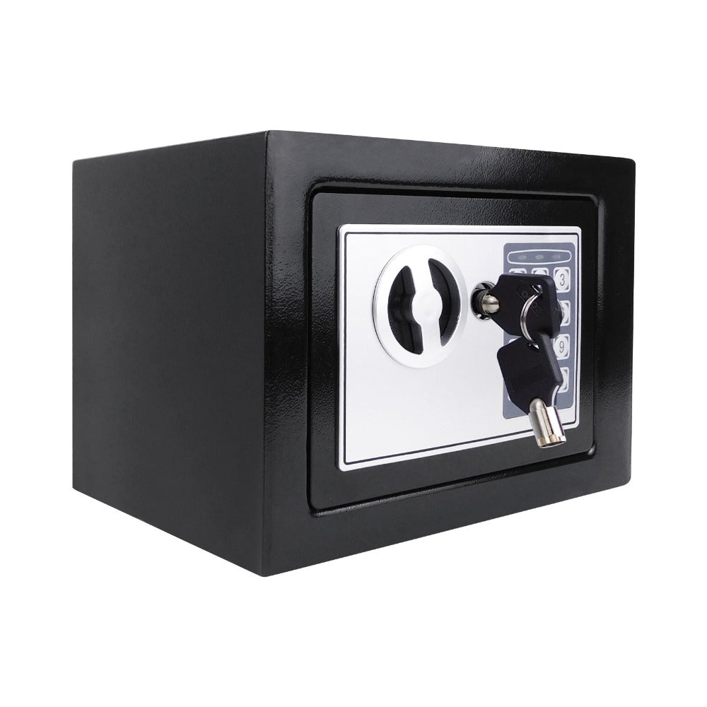 Caja Fuerte Digital Electrónica, Caja Fuerte de Pared, Caja de Dinero, Caja Fuerte Antirrobo con Llave, Caja Fuerte de Pared para Oficina, Hotel, Caja Fuerte Pequeña de Acero Premium para Hotel, Oficina, Negocios