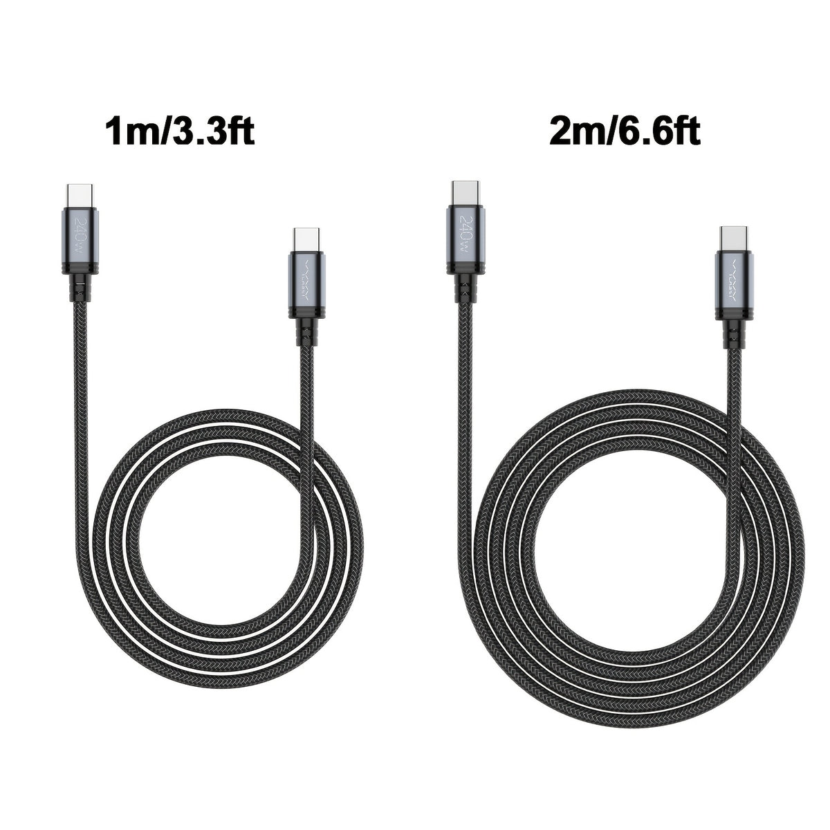 Tablet Cables USB-C carga rápida 240W para portátil tableta móvil
