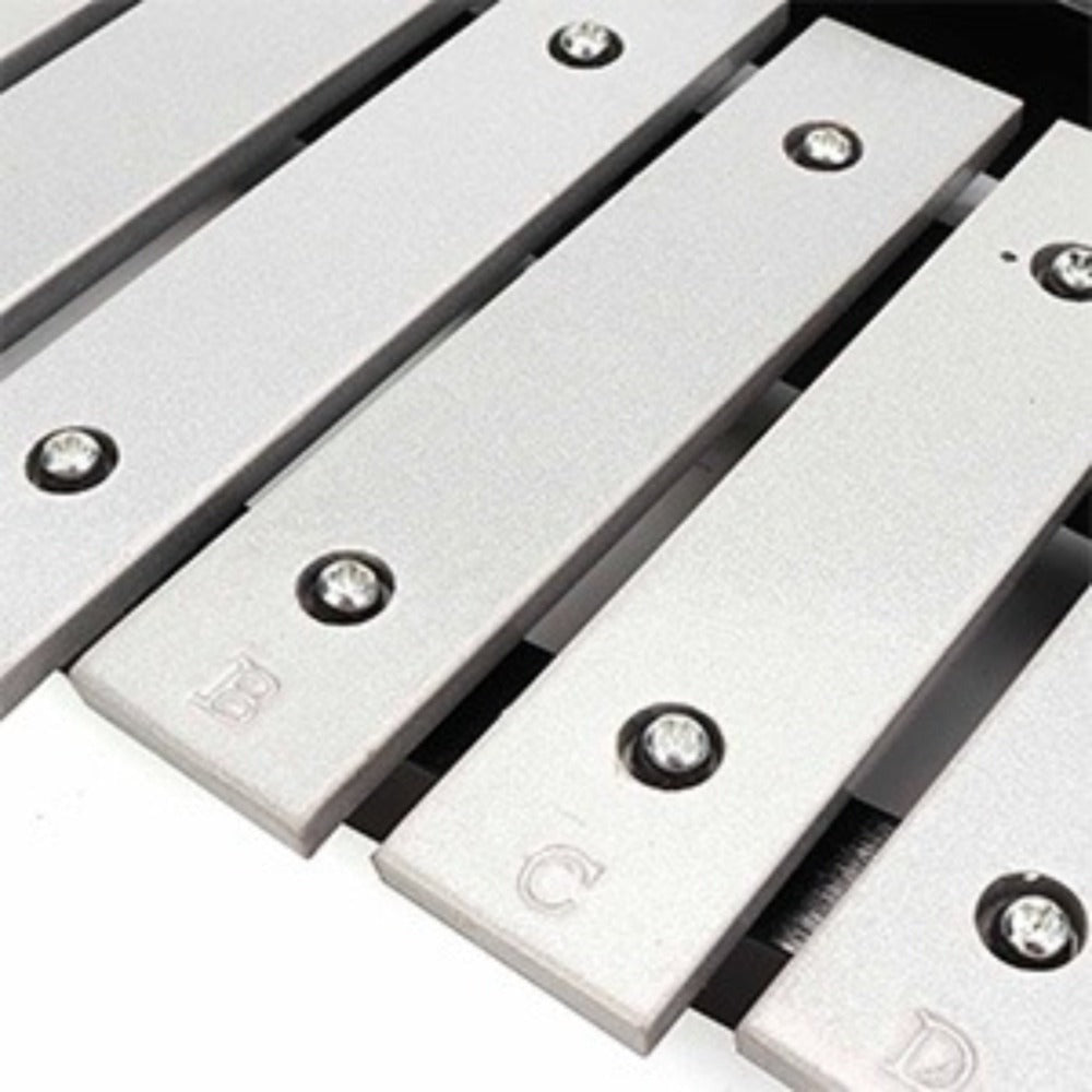 Xilófono de Glockenspiel de 32 notas con soporte ajustable, kit de instrumento de percusión profesional de aluminio con baquetas y estuche de transporte, ideal para principiantes, presentaciones de bandas