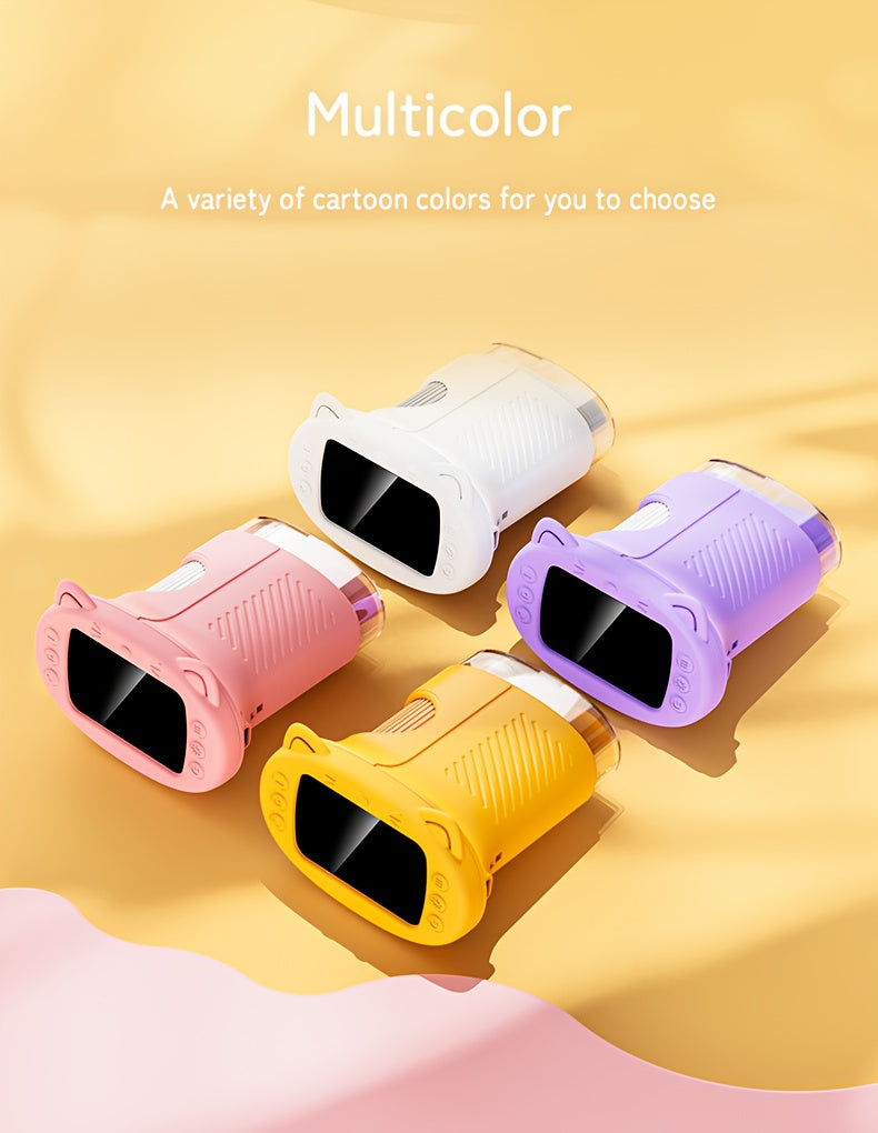Microscopio Portátil de Bolsillo 1000X para Niños, Pantalla de 6.1 cm, Recargable, Mini Microscopio Digital Educativo, Regalo para Niños y Estudiantes de 3 a 12 Años