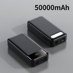 Power Bank de Gran Capacidad de 50000mAh con Pantalla LED de Energía y Carga Rápida de 22.5W - Luz para Camping al Aire Libre, Adecuado para iPhone, Android y Dispositivos Digitales, Regalo de Vacaciones