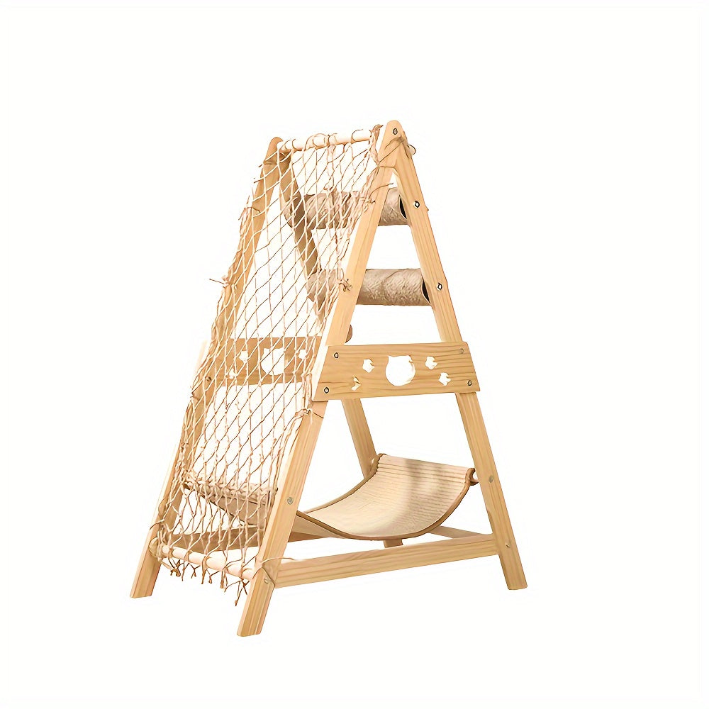 Rascador para gatos | Torre para Gatos Adecuada para Interiores, Centro de Actividades de Múltiples Pisos con 2 Postes para Rascar, Cama para