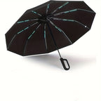 1 y 2 Especificaciones Opcionales, Paraguas Plegable con Hebilla Totalmente Automática, y Protección Solar, Adecuado Tanto para Hombres Como para Mujeres, Paraguas de Viaje, Con un Diámetro de 106cm/41.2 pulgadas Cuando Está Abierto, Robusto y Duradero, P