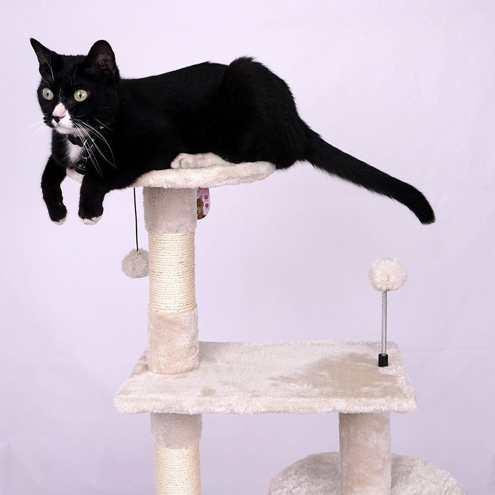 Arobol rascador para Gatos Rascador para Gato Postes rascador para Gatos Grande 105x40x40cm Varias Niveles