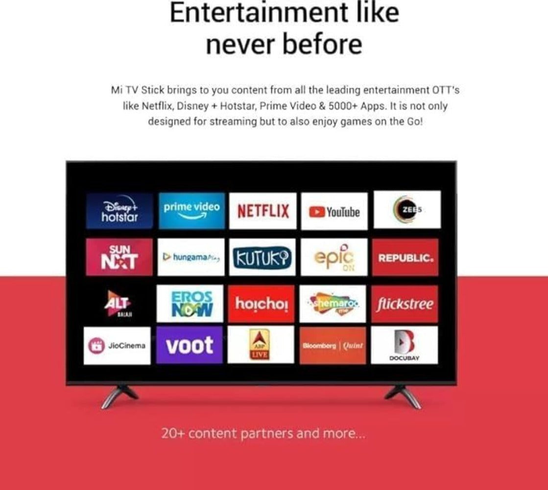 Xiaomi Mi TV Stick Full HD HDR HDMI Quad-Core DDR4 Bluetooth Wifi Dolby DTS HD Asistente de Doble Descodificación con Netflix