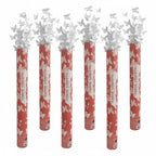 6 Unidades de Cañón de Confeti de Mariposas Blancas de Papel 40cm, elegante y mágica fácil de usar, ideal para bodas, pedidas de mano, aniversarios, 15 años, graduaciones, baby showers, desfiles de moda, eventos corporativos, conciertos y celebraciones es