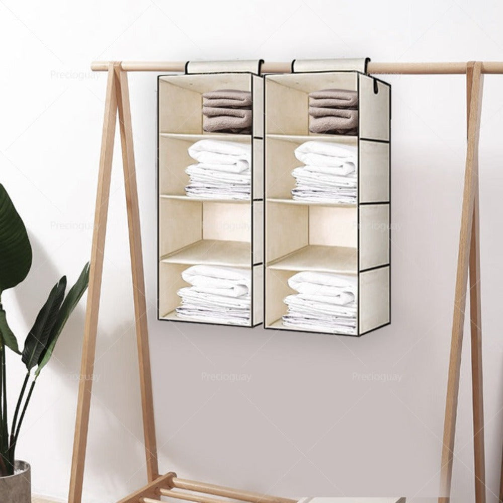 El estante organizador se puede plegar y almacenar, bolsa de almacenamiento portátil no tejida para zapatos, ropa y ropa interior, 2 capas, 3 capas, 4 capas, 5 capas.