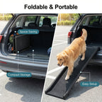 Rampa de seguridad para perros, rampa plegable para perros, 155X40 cm, con tela antideslizante y asas, rampa para perros, escalón para perros, rampa para mascotas, ayuda de acceso para perros/gatos/mascotas