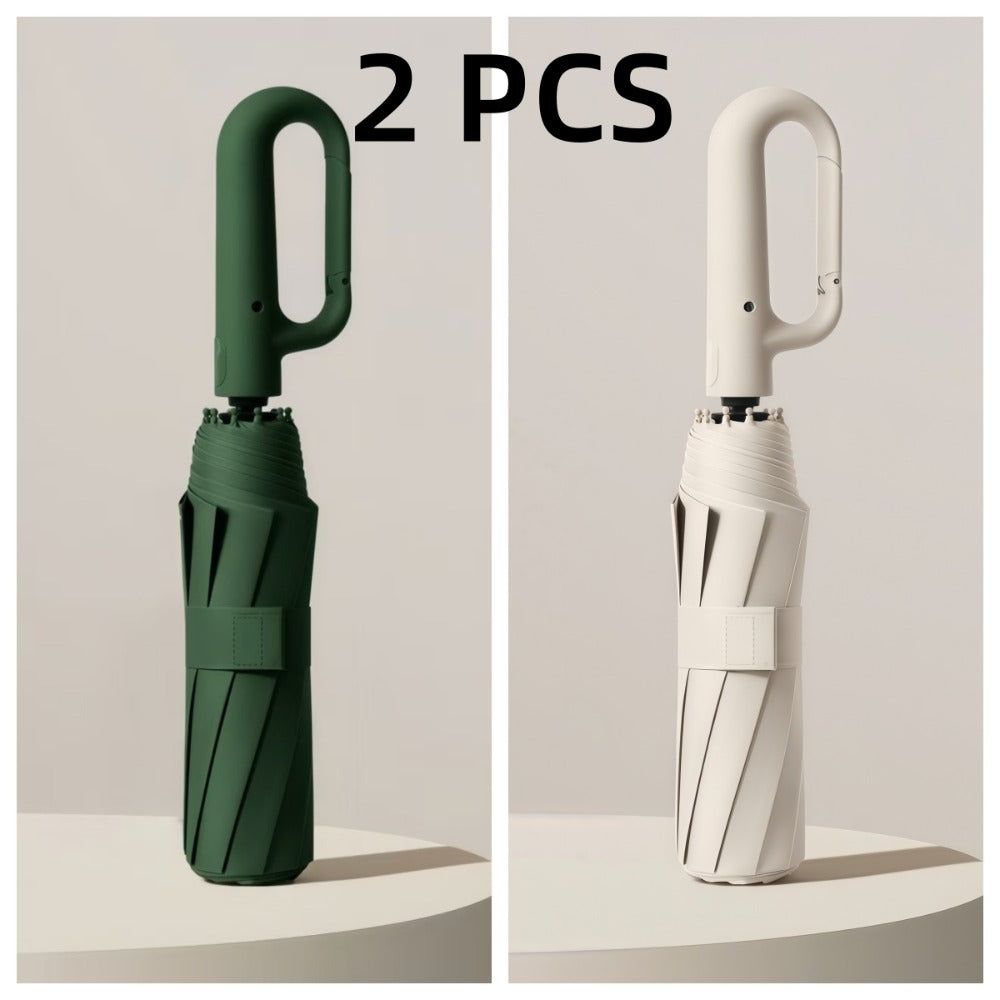 1 y 2 Especificaciones Opcionales, Paraguas Plegable con Hebilla Totalmente Automática, y Protección Solar, Adecuado Tanto para Hombres Como para Mujeres, Paraguas de Viaje, Con un Diámetro de 106cm/41.2 pulgadas Cuando Está Abierto, Robusto y Duradero, P