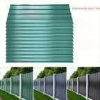 24 Láminas de Perfil Metálico Corrugado, 129 cm x 45 cm = 14 m² de Cubierta para Cobertizo de Herramientas - Paneles de Techo de Acero Galvanizado, Temporales y Desmontables