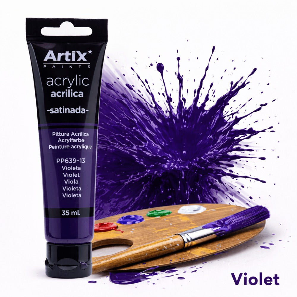 1x Pintura Acrílica 35ml, Colores Surtidos