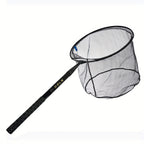 Marca MBLN, Red de enmalle de fibra de carbono, longitud plegada 58 cm, extendida hasta 385 cm, diámetro de la red 45 cm, 2 capas de tela de carbono + 2 capas de tela epoxi, equipo de pesca | Red de fibra de carbono | Red de pesca duradera, red de pesca