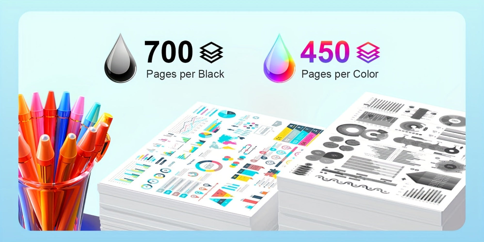 Cartuchos de tinta de repuesto 305XL color compatibles con HP 305 305XL para impresoras HP Deskjet 6000 6055 6400 6458 6458e 6455e