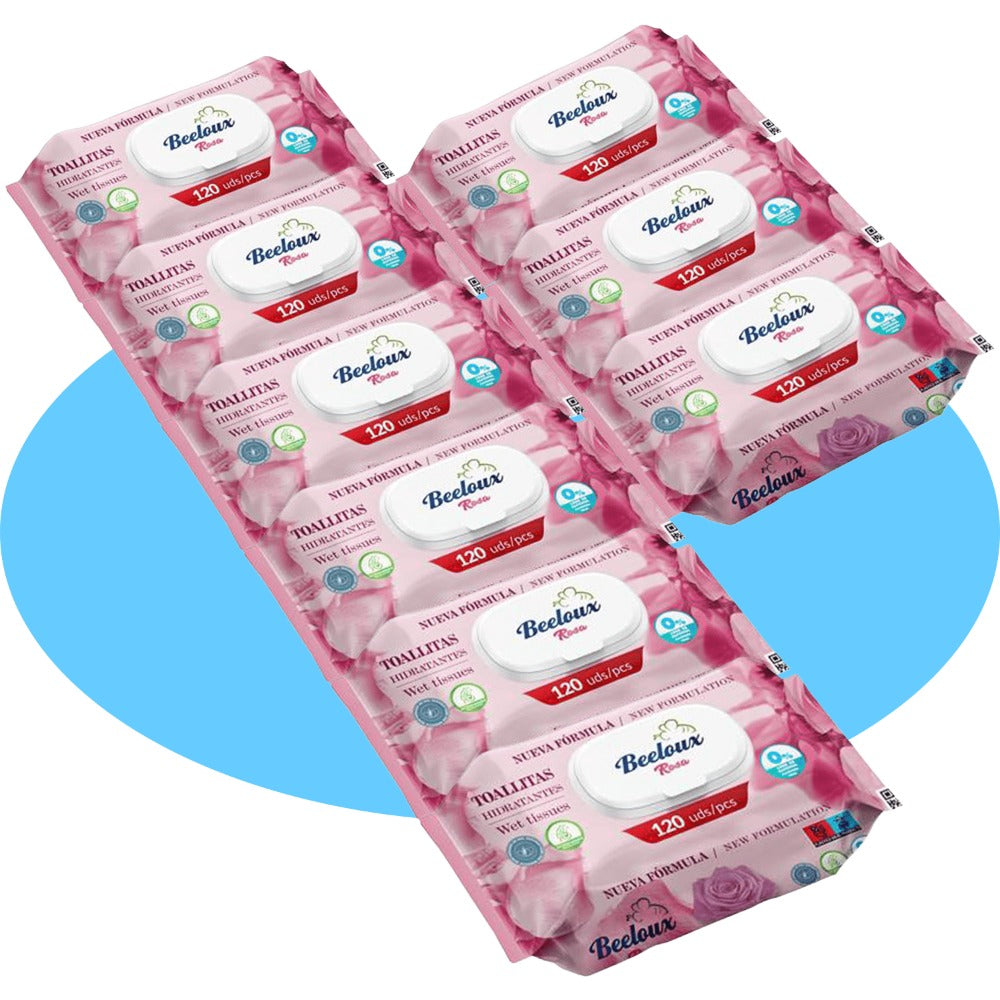 Toallitas Húmedas, Cuidado e Hidratación Profunda, Fibras Ultrasuaves ideales para Piel Sensible, Perfume Fresco, Packs de 3/6/9/12 Unidades, 360/720/1080/1440 Toallitas - Bestline